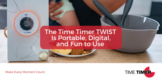 The Time Timer® TWIST is Portable, Digital and Fun to Use